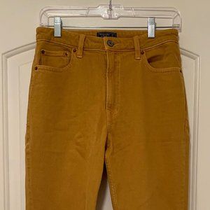 Mustard Abercrombie & Fitch High Waisted Jeans